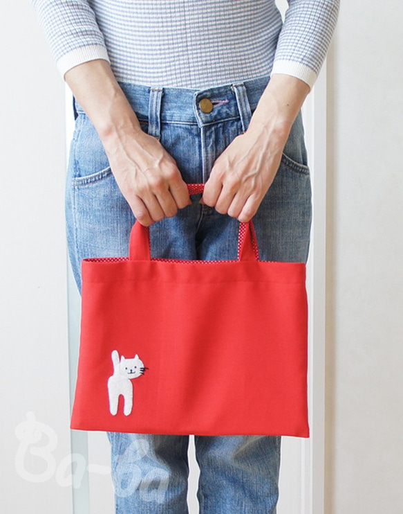 Ba-ba handmade mini carrying bag  No.B5B4 第7張的照片