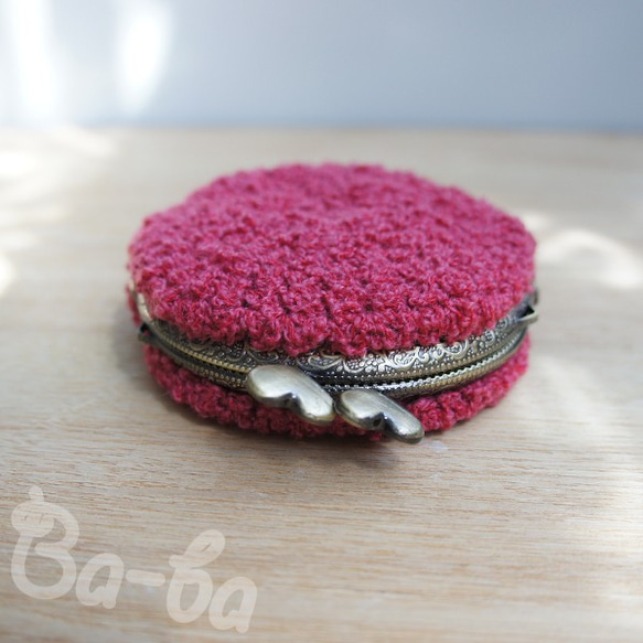 Ba-ba handmade Crochet round pouch No.C1350 第4張的照片