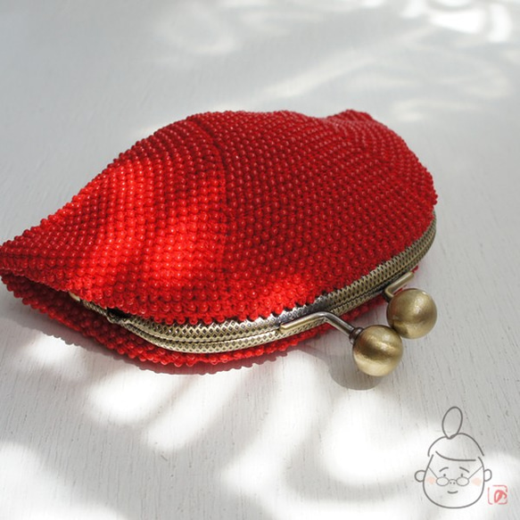 Ba-ba handmade Seedbeads crochet pouch No.1298 第1張的照片