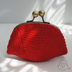Ba-ba handmade Seedbeads crochet pouch No.1298 第4張的照片
