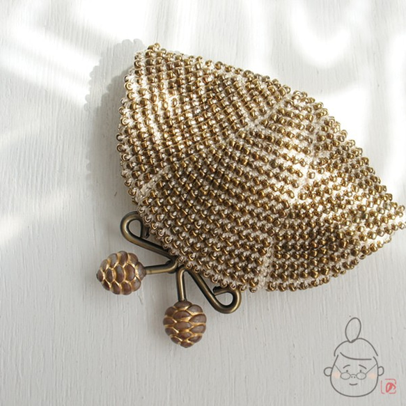 Ba-ba handmade Beads crochet coinpurse No.1293 第1張的照片