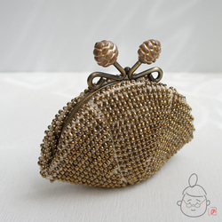 Ba-ba handmade Beads crochet coinpurse No.1293 第4張的照片