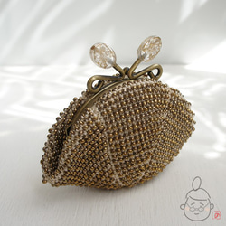 Ba-ba handmade Beads crochet coinpurse No.1291 第4張的照片