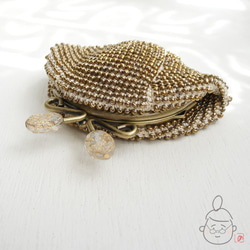 Ba-ba handmade Beads crochet coinpurse No.1291 第6張的照片