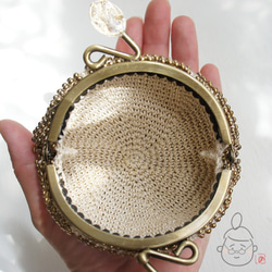 Ba-ba handmade Beads crochet coinpurse No.1291 第9張的照片