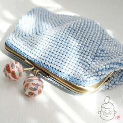 Ba-ba handmade Beads crochet pouch No.1335 第3張的照片