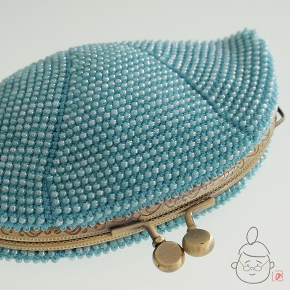 Ba-ba handmade Seedbeads crochet pouch No.1317 第1張的照片