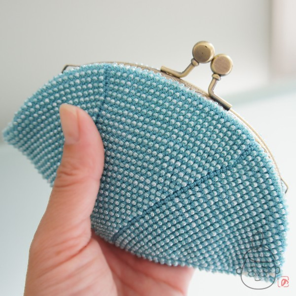 Ba-ba handmade Seedbeads crochet pouch No.1317 第4張的照片