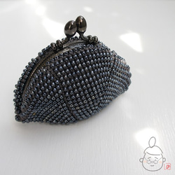 Ba-ba handmade Beads crochet coinpurse No.1353 第3張的照片