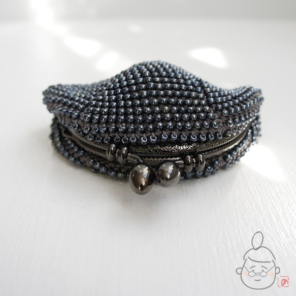 Ba-ba handmade Beads crochet coinpurse No.1353 第5張的照片