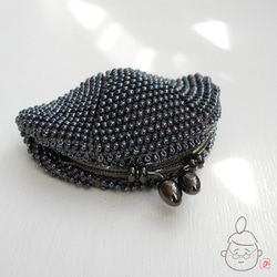 Ba-ba handmade Beads crochet coinpurse No.1353 第6張的照片