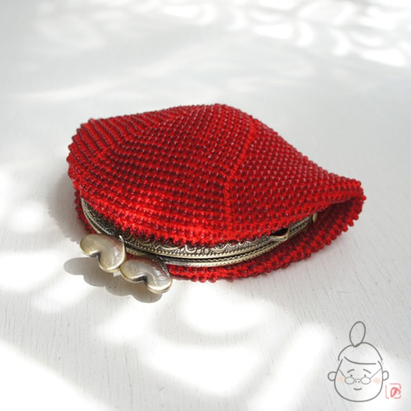 Ba-ba handmade Seedbeads crochet coinpurse No.1297 第3張的照片