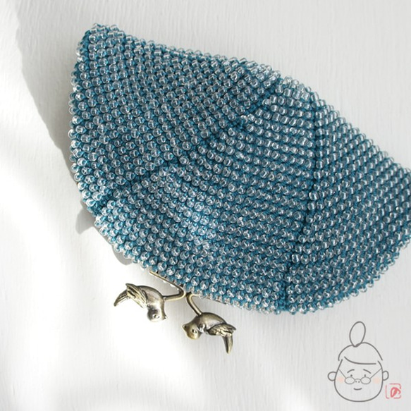 Ba-ba handmade Beads crochet pouch No.1362 第1張的照片