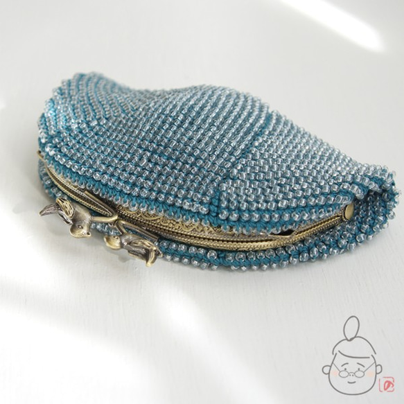 Ba-ba handmade Beads crochet pouch No.1362 第2張的照片
