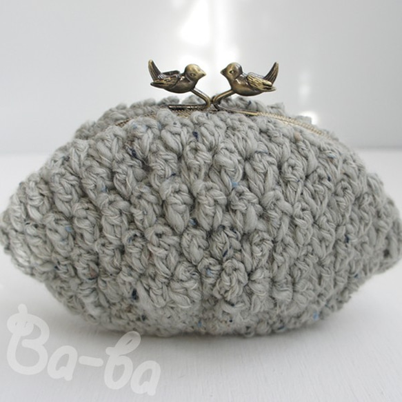 Ba-ba handmade Popcorn crochet pouch No.C1384 第3張的照片