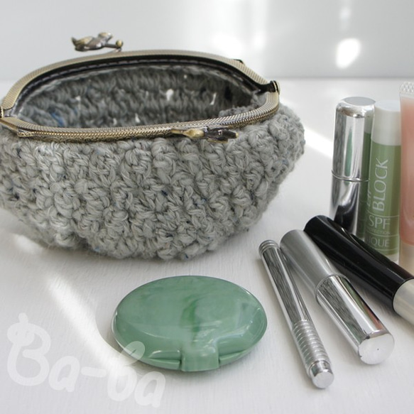 Ba-ba handmade Popcorn crochet pouch No.C1384 第7張的照片