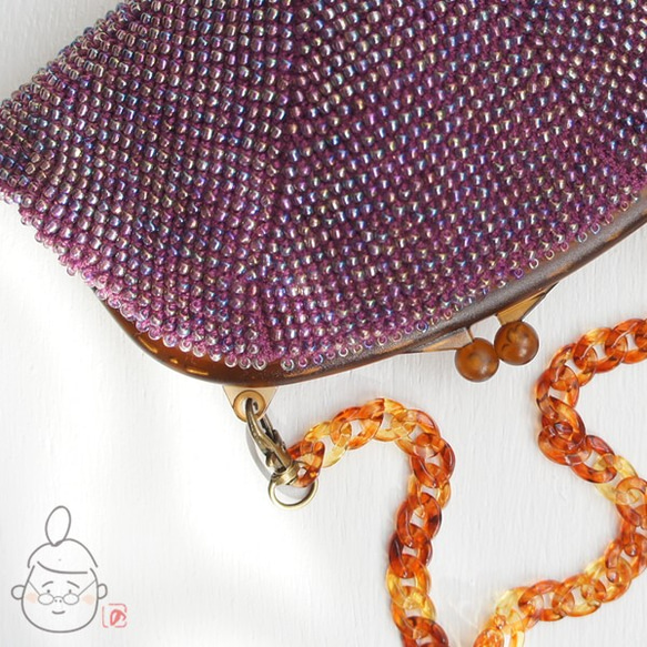 Ba-ba handmade Beads crochet petit-bag No.1361 第1張的照片