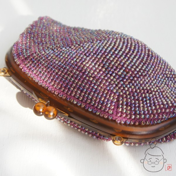 Ba-ba handmade Beads crochet petit-bag No.1361 第4張的照片