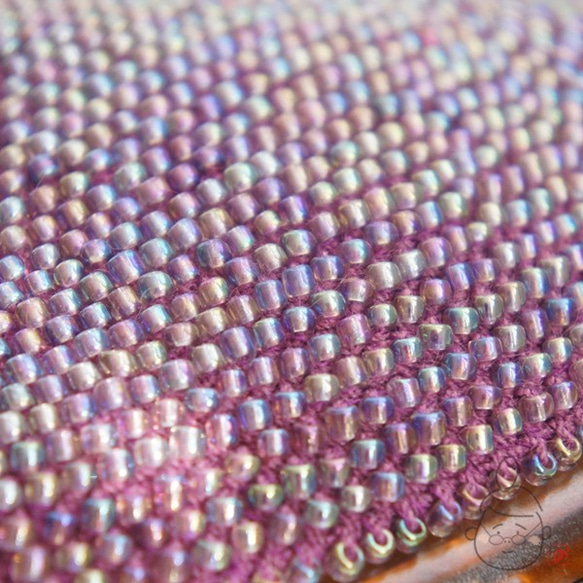 Ba-ba handmade Beads crochet petit-bag No.1361 第5張的照片