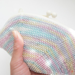 Ba-ba handmade Beads crochet petit-bag No.1354 第5張的照片