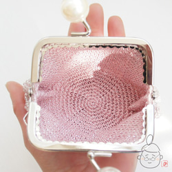 Ba-ba handmade Beads crochet pouch No.1367 第6張的照片