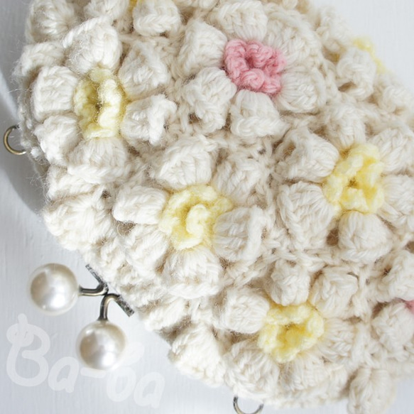 Ba-ba handmade Poppy puff knitting bag  No.C1389 第2張的照片