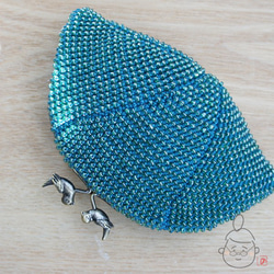 Ba-ba handmade Beads crochet pouch No.1369 第5張的照片