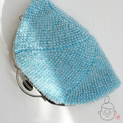 Ba-ba handmade Beads crochet pouch No.1375 第2張的照片