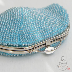 Ba-ba handmade Beads crochet pouch No.1375 第3張的照片