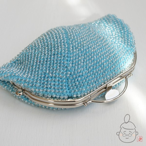 Ba-ba handmade Beads crochet pouch No.1375 第5張的照片