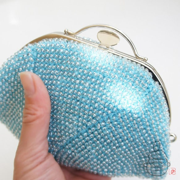 Ba-ba handmade Beads crochet pouch No.1375 第8張的照片