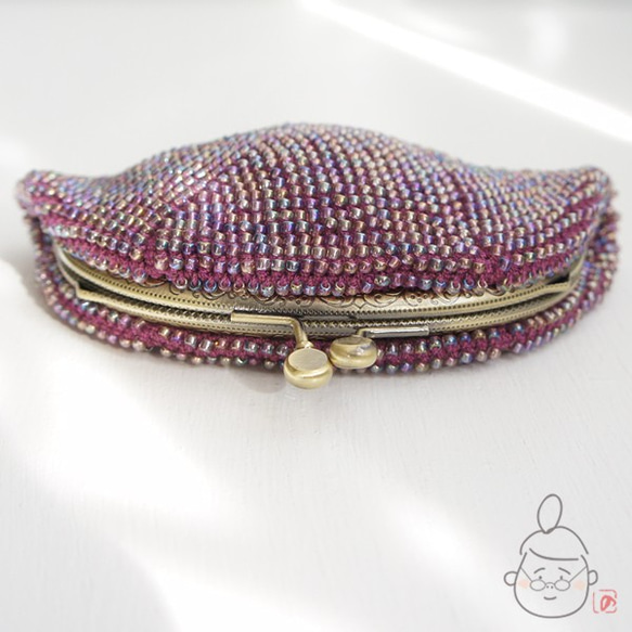 Ba-ba handmade Beads crochet pouch No.1363 第3張的照片