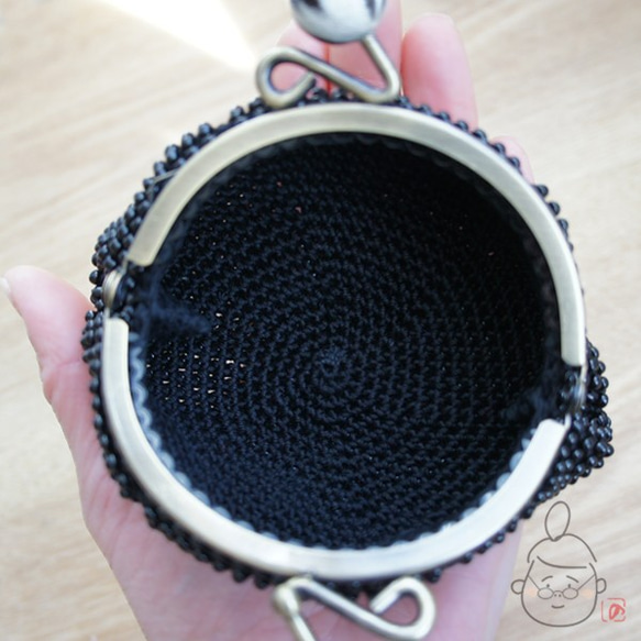 Ba-ba handmade Beads crochet coinpurse No.1378 第10張的照片