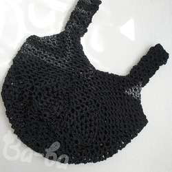 Ba-ba handmade Openwork knitting multi bag No.MB9 第4張的照片