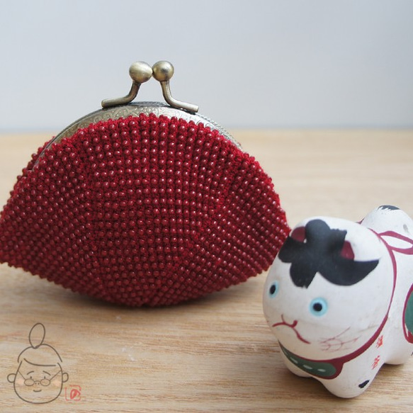 Ba-ba handmade Seedbeads crochet coinpurse No.1305 第1張的照片