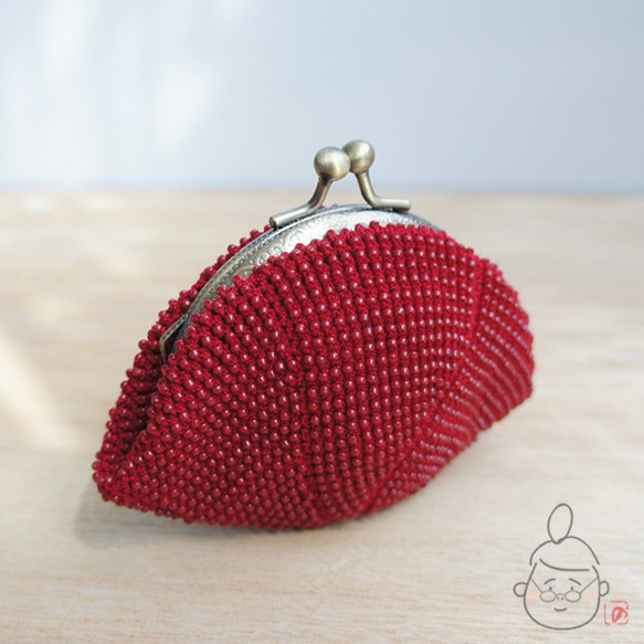 Ba-ba handmade Seedbeads crochet coinpurse No.1305 第2張的照片