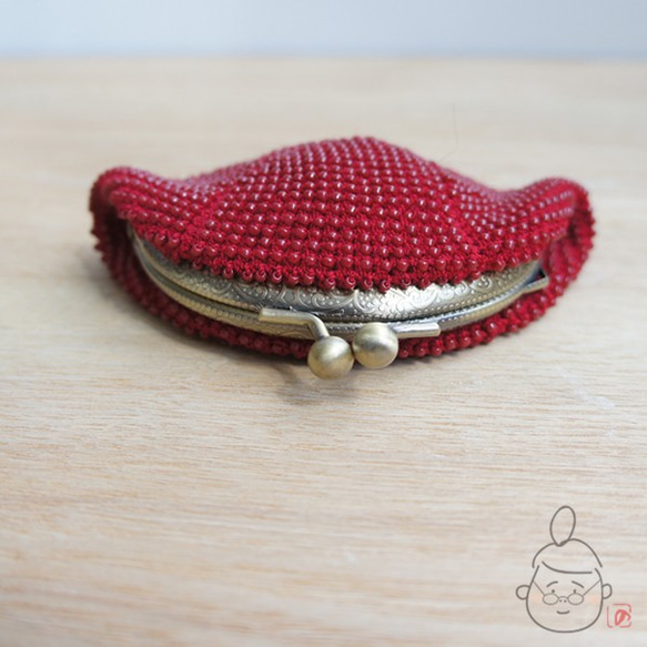 Ba-ba handmade Seedbeads crochet coinpurse No.1305 第3張的照片