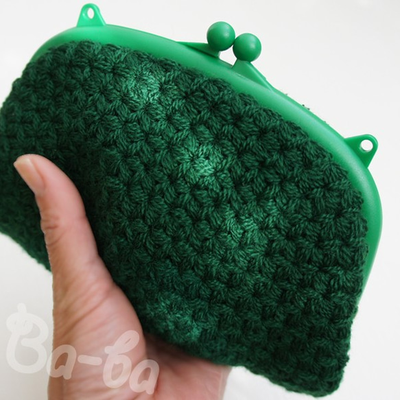 Ba-ba handmade Jasmine Stitch crochet Petit bag No.C1368 第5張的照片