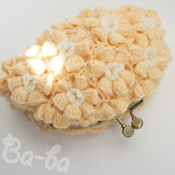 Ba-ba handmade Poppy puff knitting pouch  No.C1402 第4張的照片