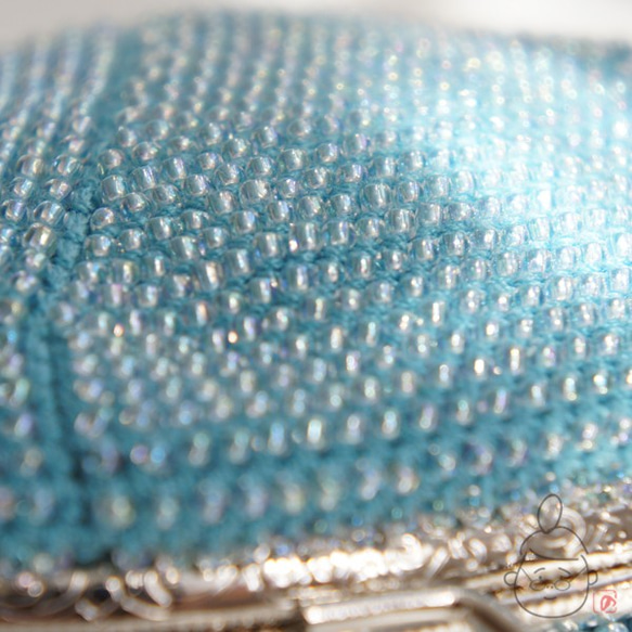 Ba-ba handmade Seedbeads crochet pouch No.1315 第4張的照片