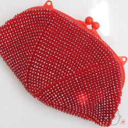 Ba-ba handmade Beads crochet petit-bag No.1355 第4張的照片