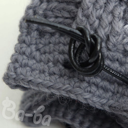 Ba-ba handmade  Crochet Drawstring bag with string  No.KP7 第3張的照片