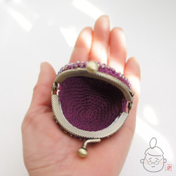 Ba-ba handmade Beads crochet round coincase No.1397 第6張的照片