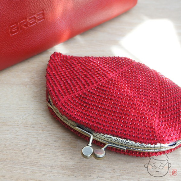 Ba-ba handmade Seedbeads crochet pouch No.1407 第1張的照片