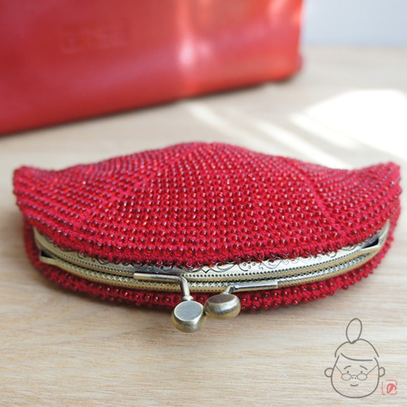 Ba-ba handmade Seedbeads crochet pouch No.1407 第2張的照片