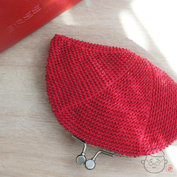 Ba-ba handmade Seedbeads crochet pouch No.1407 第3張的照片