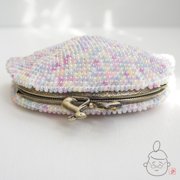 Ba-ba handmade Beads crochet pouch No.1418 第3張的照片