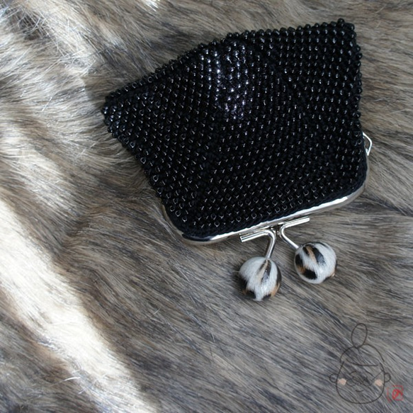 Ba-ba handmade Beads crochet coinpurse No.1409 第1張的照片