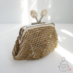 Ba-ba handmade Beads crochet coinpurse No.1404 第6張的照片