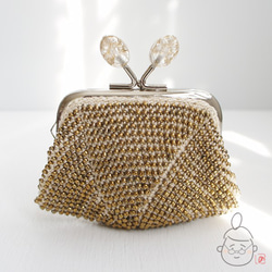 Ba-ba handmade Beads crochet coinpurse No.1404 第7張的照片